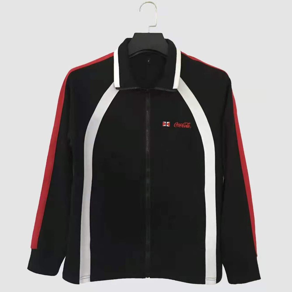 可口可樂翻領衛衣撞色定制